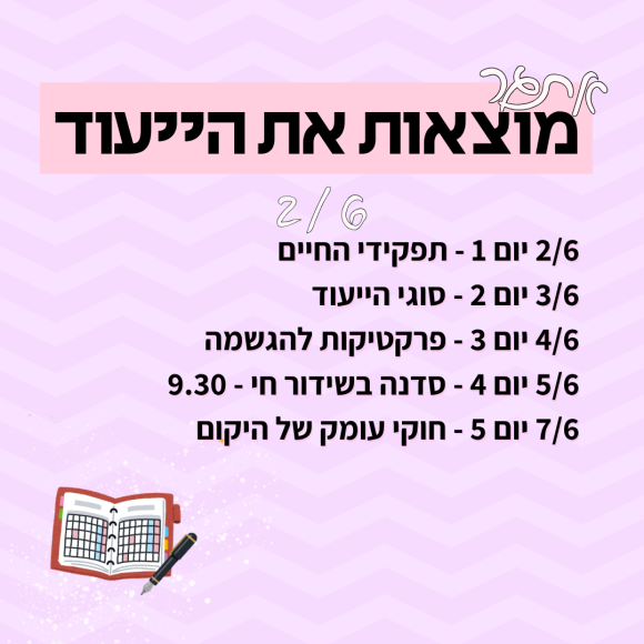 _קריאייטיב 26 - אתגר וואספ - מוצאות את הייעוד